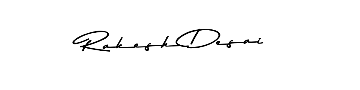 Design your own signature with our free online signature maker. With this signature software, you can create a handwritten (Asem Kandis PERSONAL USE) signature for name Rakesh Desai. Rakesh Desai signature style 9 images and pictures png