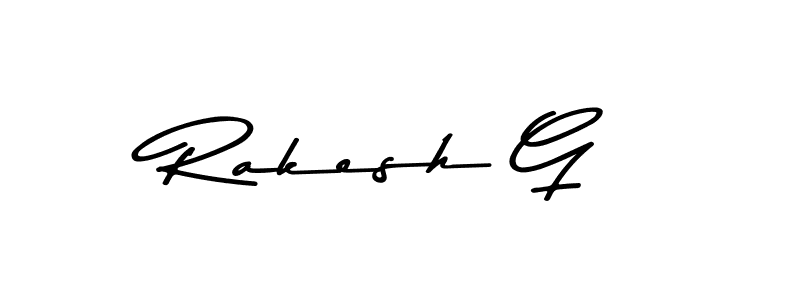 Design your own signature with our free online signature maker. With this signature software, you can create a handwritten (Asem Kandis PERSONAL USE) signature for name Rakesh G. Rakesh G signature style 9 images and pictures png