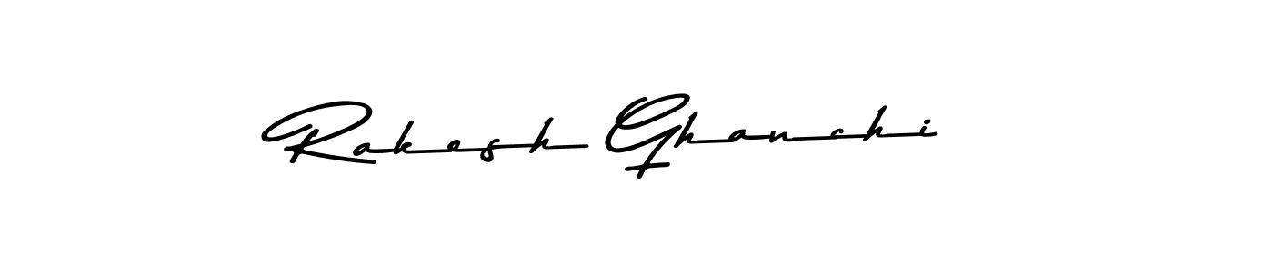 How to make Rakesh Ghanchi signature? Asem Kandis PERSONAL USE is a professional autograph style. Create handwritten signature for Rakesh Ghanchi name. Rakesh Ghanchi signature style 9 images and pictures png