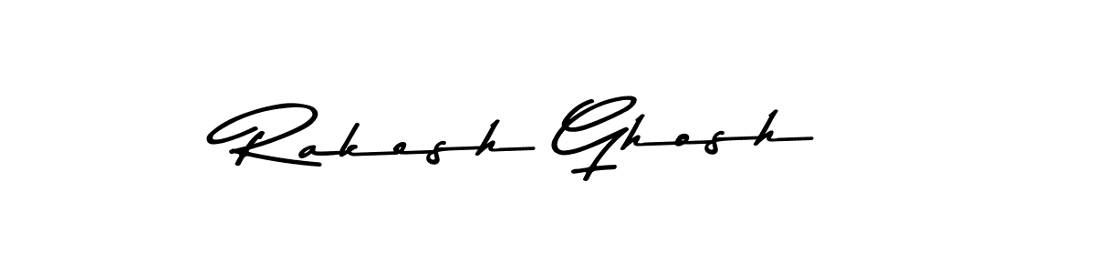 How to make Rakesh Ghosh name signature. Use Asem Kandis PERSONAL USE style for creating short signs online. This is the latest handwritten sign. Rakesh Ghosh signature style 9 images and pictures png