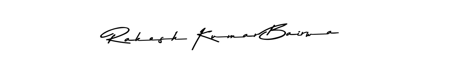 Create a beautiful signature design for name Rakesh Kumar Bairwa. With this signature (Asem Kandis PERSONAL USE) fonts, you can make a handwritten signature for free. Rakesh Kumar Bairwa signature style 9 images and pictures png