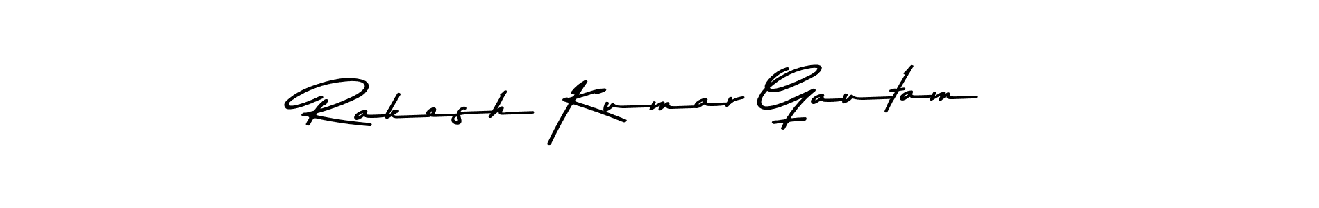 Create a beautiful signature design for name Rakesh Kumar Gautam. With this signature (Asem Kandis PERSONAL USE) fonts, you can make a handwritten signature for free. Rakesh Kumar Gautam signature style 9 images and pictures png