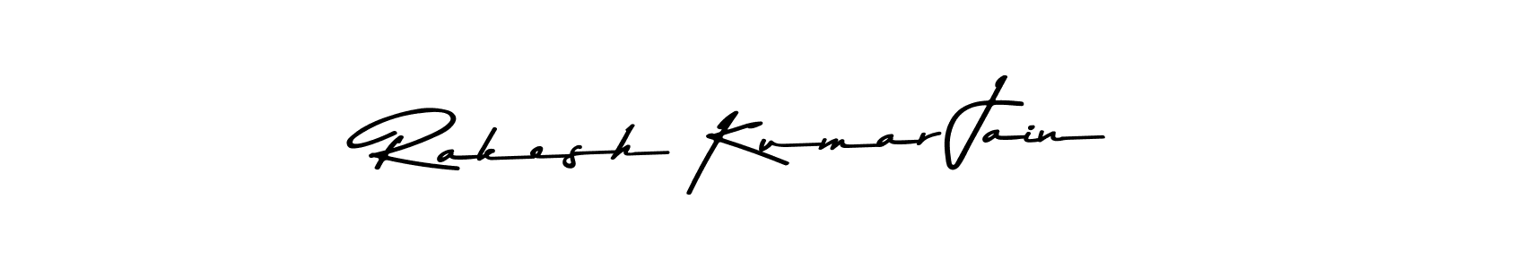 How to make Rakesh Kumar Jain name signature. Use Asem Kandis PERSONAL USE style for creating short signs online. This is the latest handwritten sign. Rakesh Kumar Jain signature style 9 images and pictures png