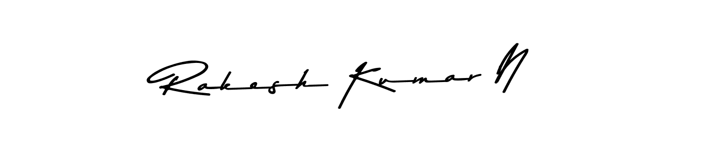 Design your own signature with our free online signature maker. With this signature software, you can create a handwritten (Asem Kandis PERSONAL USE) signature for name Rakesh Kumar N. Rakesh Kumar N signature style 9 images and pictures png