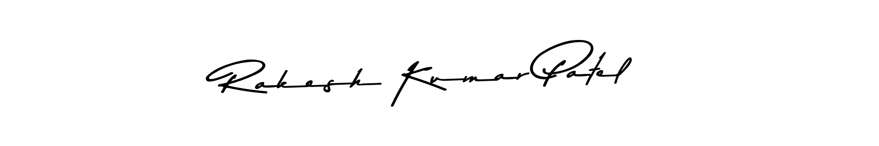 How to make Rakesh Kumar Patel name signature. Use Asem Kandis PERSONAL USE style for creating short signs online. This is the latest handwritten sign. Rakesh Kumar Patel signature style 9 images and pictures png