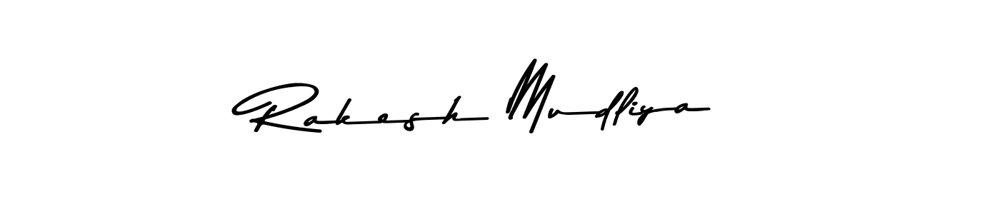 Rakesh Mudliya stylish signature style. Best Handwritten Sign (Asem Kandis PERSONAL USE) for my name. Handwritten Signature Collection Ideas for my name Rakesh Mudliya. Rakesh Mudliya signature style 9 images and pictures png