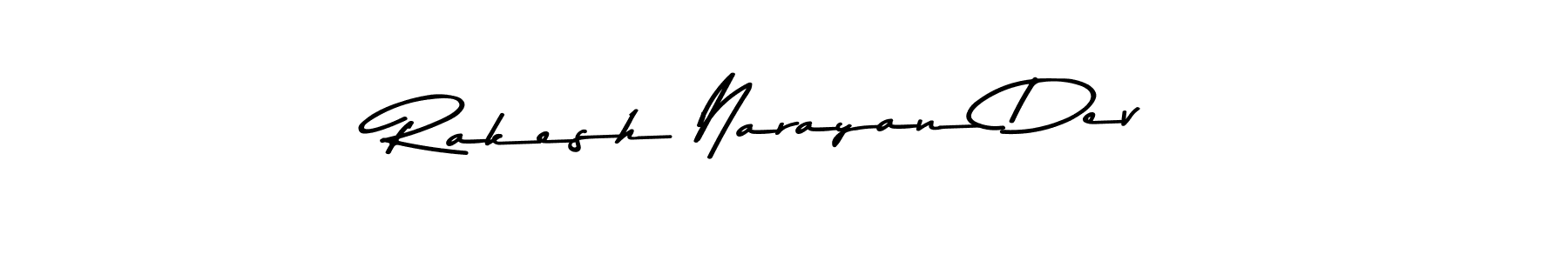 How to make Rakesh Narayan Dev name signature. Use Asem Kandis PERSONAL USE style for creating short signs online. This is the latest handwritten sign. Rakesh Narayan Dev signature style 9 images and pictures png