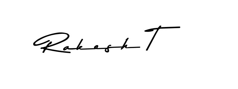 The best way (Asem Kandis PERSONAL USE) to make a short signature is to pick only two or three words in your name. The name Rakesh T include a total of six letters. For converting this name. Rakesh T signature style 9 images and pictures png