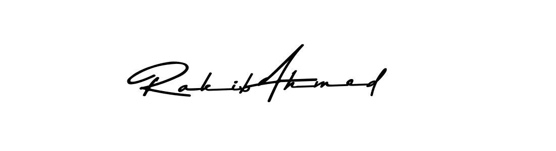 Use a signature maker to create a handwritten signature online. With this signature software, you can design (Asem Kandis PERSONAL USE) your own signature for name Rakib Ahmed. Rakib Ahmed signature style 9 images and pictures png