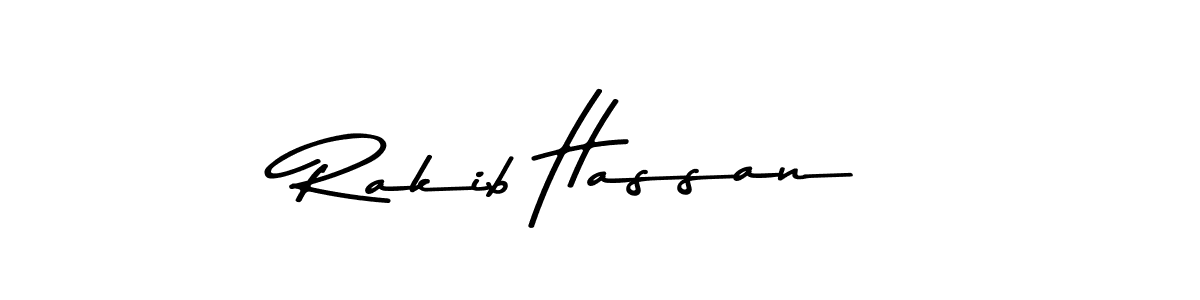 Make a beautiful signature design for name Rakib Hassan. With this signature (Asem Kandis PERSONAL USE) style, you can create a handwritten signature for free. Rakib Hassan signature style 9 images and pictures png