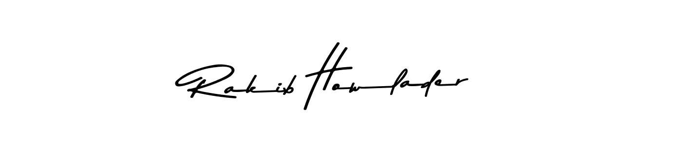 Design your own signature with our free online signature maker. With this signature software, you can create a handwritten (Asem Kandis PERSONAL USE) signature for name Rakib Howlader. Rakib Howlader signature style 9 images and pictures png