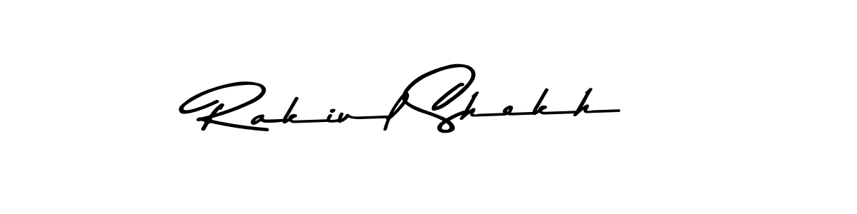 Design your own signature with our free online signature maker. With this signature software, you can create a handwritten (Asem Kandis PERSONAL USE) signature for name Rakiul Shekh. Rakiul Shekh signature style 9 images and pictures png