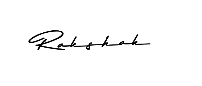 How to make Rakshak signature? Asem Kandis PERSONAL USE is a professional autograph style. Create handwritten signature for Rakshak name. Rakshak signature style 9 images and pictures png