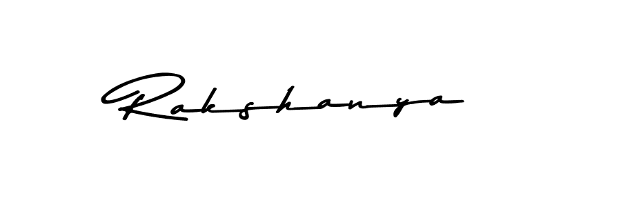 Make a beautiful signature design for name Rakshanya. With this signature (Asem Kandis PERSONAL USE) style, you can create a handwritten signature for free. Rakshanya signature style 9 images and pictures png