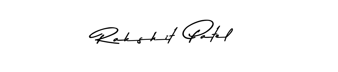 Also You can easily find your signature by using the search form. We will create Rakshit  Patel name handwritten signature images for you free of cost using Asem Kandis PERSONAL USE sign style. Rakshit  Patel signature style 9 images and pictures png