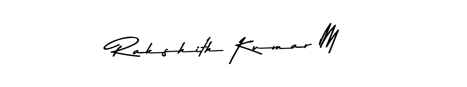 How to Draw Rakshith Kumar M signature style? Asem Kandis PERSONAL USE is a latest design signature styles for name Rakshith Kumar M. Rakshith Kumar M signature style 9 images and pictures png