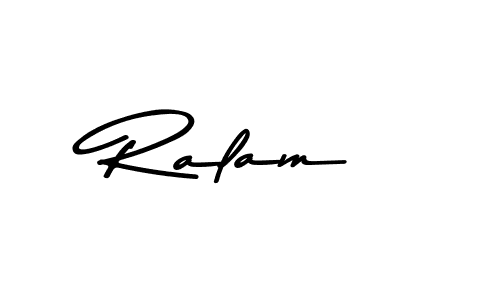 This is the best signature style for the Ralam name. Also you like these signature font (Asem Kandis PERSONAL USE). Mix name signature. Ralam signature style 9 images and pictures png