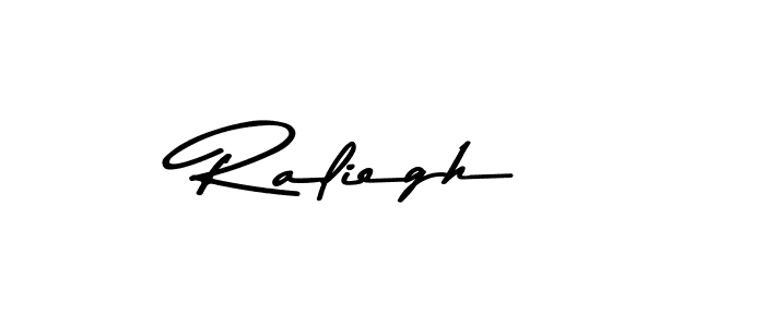 How to make Raliegh name signature. Use Asem Kandis PERSONAL USE style for creating short signs online. This is the latest handwritten sign. Raliegh signature style 9 images and pictures png