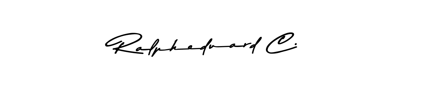 Make a beautiful signature design for name Ralpheduard C.. With this signature (Asem Kandis PERSONAL USE) style, you can create a handwritten signature for free. Ralpheduard C. signature style 9 images and pictures png