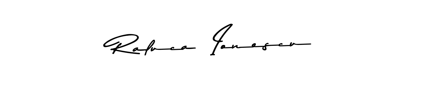 Use a signature maker to create a handwritten signature online. With this signature software, you can design (Asem Kandis PERSONAL USE) your own signature for name Raluca  Ionescu. Raluca  Ionescu signature style 9 images and pictures png
