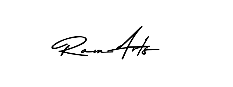 Make a beautiful signature design for name Ram Arts. With this signature (Asem Kandis PERSONAL USE) style, you can create a handwritten signature for free. Ram Arts signature style 9 images and pictures png