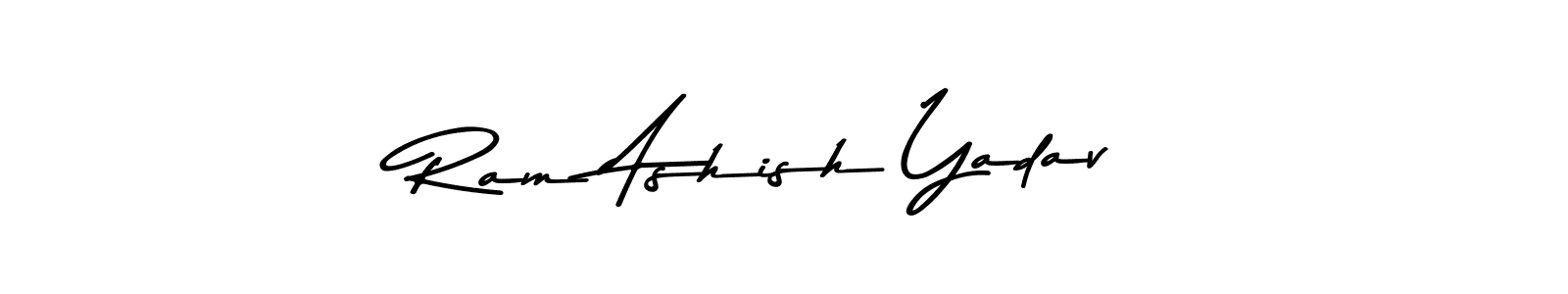 Use a signature maker to create a handwritten signature online. With this signature software, you can design (Asem Kandis PERSONAL USE) your own signature for name Ram Ashish Yadav. Ram Ashish Yadav signature style 9 images and pictures png