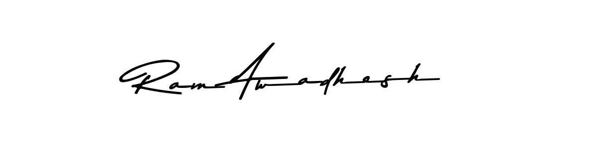 Asem Kandis PERSONAL USE is a professional signature style that is perfect for those who want to add a touch of class to their signature. It is also a great choice for those who want to make their signature more unique. Get Ram Awadhesh name to fancy signature for free. Ram Awadhesh signature style 9 images and pictures png