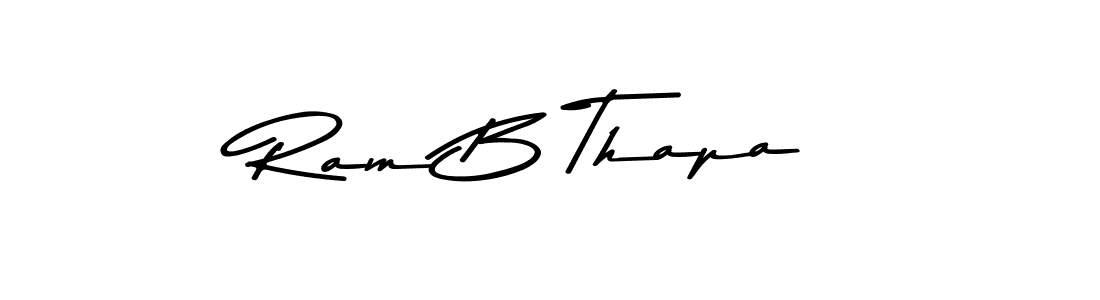 Design your own signature with our free online signature maker. With this signature software, you can create a handwritten (Asem Kandis PERSONAL USE) signature for name Ram B Thapa. Ram B Thapa signature style 9 images and pictures png