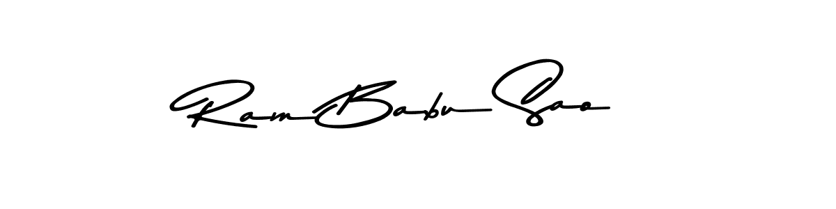 Make a beautiful signature design for name Ram Babu Sao. With this signature (Asem Kandis PERSONAL USE) style, you can create a handwritten signature for free. Ram Babu Sao signature style 9 images and pictures png