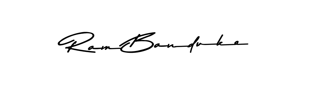 You should practise on your own different ways (Asem Kandis PERSONAL USE) to write your name (Ram Banduke) in signature. don't let someone else do it for you. Ram Banduke signature style 9 images and pictures png