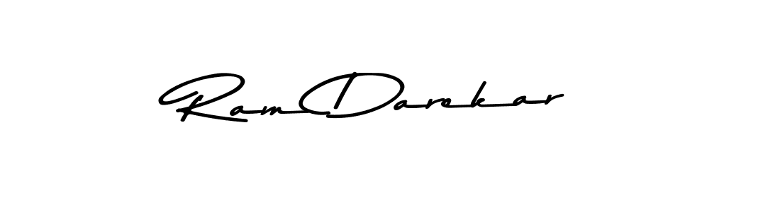 Design your own signature with our free online signature maker. With this signature software, you can create a handwritten (Asem Kandis PERSONAL USE) signature for name Ram Darekar. Ram Darekar signature style 9 images and pictures png