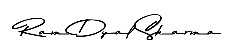 The Asem Kandis PERSONAL USE handwriting style adds charm and authenticity to name Ram Dyal Sharma. A wonderful choice for personal thank-you notes. Ram Dyal Sharma signature style 9 images and pictures png