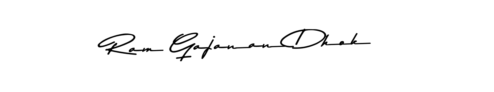 Create a beautiful signature design for name Ram Gajanan Dhok. With this signature (Asem Kandis PERSONAL USE) fonts, you can make a handwritten signature for free. Ram Gajanan Dhok signature style 9 images and pictures png