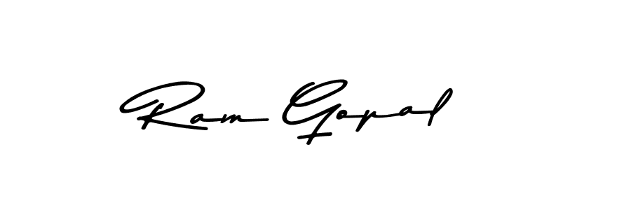 How to make Ram Gopal name signature. Use Asem Kandis PERSONAL USE style for creating short signs online. This is the latest handwritten sign. Ram Gopal signature style 9 images and pictures png