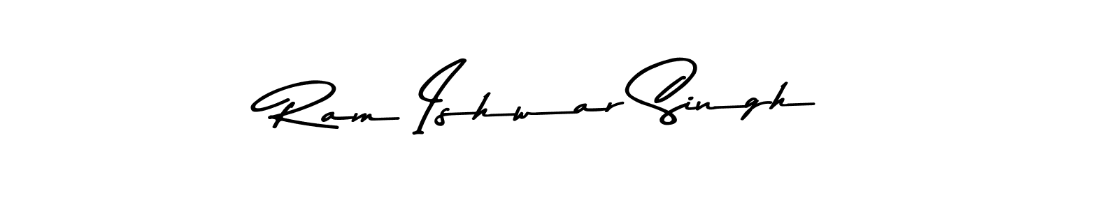 How to make Ram Ishwar Singh name signature. Use Asem Kandis PERSONAL USE style for creating short signs online. This is the latest handwritten sign. Ram Ishwar Singh signature style 9 images and pictures png