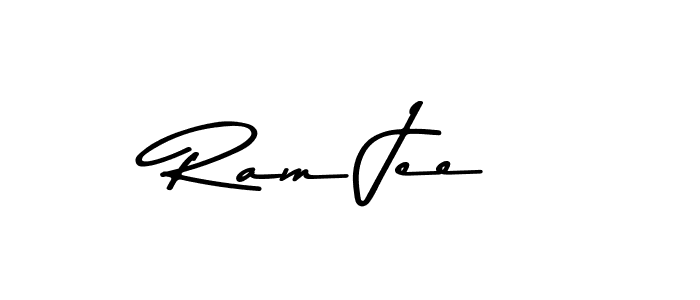 How to make Ram Jee name signature. Use Asem Kandis PERSONAL USE style for creating short signs online. This is the latest handwritten sign. Ram Jee signature style 9 images and pictures png