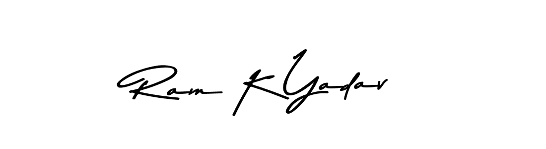 You should practise on your own different ways (Asem Kandis PERSONAL USE) to write your name (Ram K Yadav) in signature. don't let someone else do it for you. Ram K Yadav signature style 9 images and pictures png
