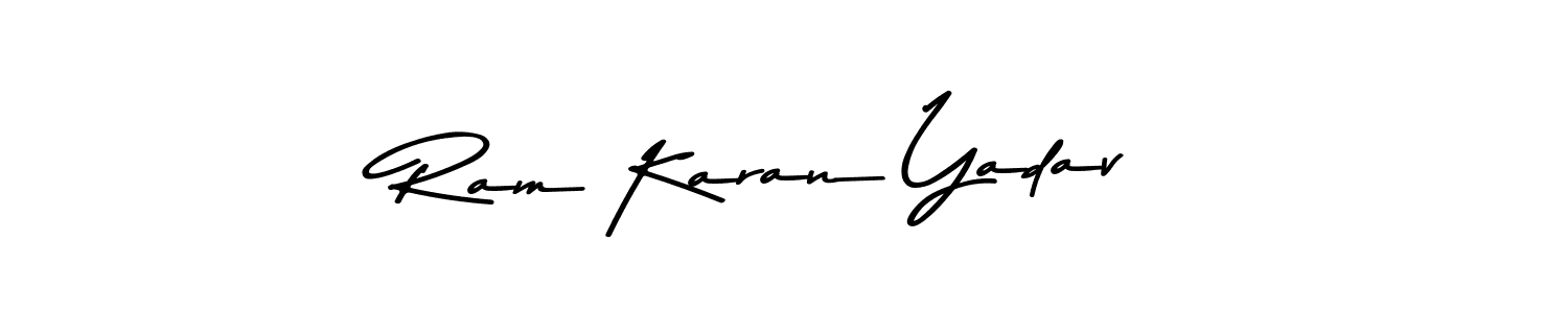Make a beautiful signature design for name Ram Karan Yadav. With this signature (Asem Kandis PERSONAL USE) style, you can create a handwritten signature for free. Ram Karan Yadav signature style 9 images and pictures png