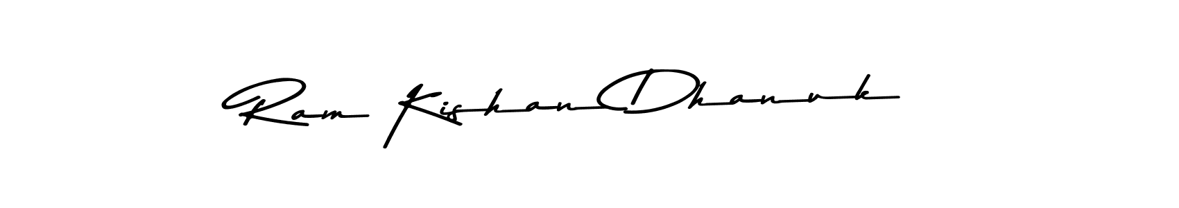 The best way (Asem Kandis PERSONAL USE) to make a short signature is to pick only two or three words in your name. The name Ram Kishan Dhanuk include a total of six letters. For converting this name. Ram Kishan Dhanuk signature style 9 images and pictures png