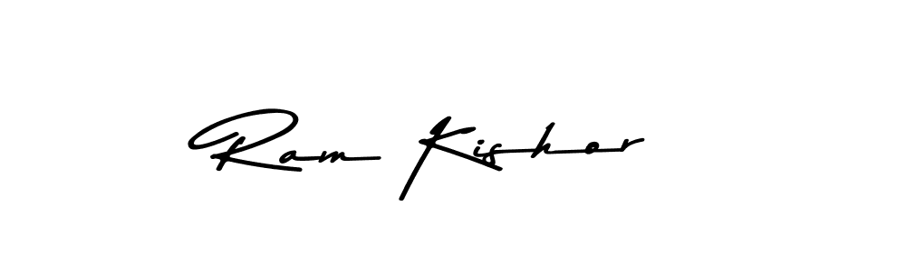 Create a beautiful signature design for name Ram Kishor. With this signature (Asem Kandis PERSONAL USE) fonts, you can make a handwritten signature for free. Ram Kishor signature style 9 images and pictures png