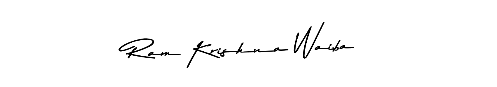 Here are the top 10 professional signature styles for the name Ram Krishna Waiba. These are the best autograph styles you can use for your name. Ram Krishna Waiba signature style 9 images and pictures png