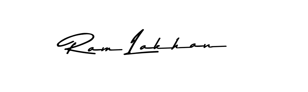 Design your own signature with our free online signature maker. With this signature software, you can create a handwritten (Asem Kandis PERSONAL USE) signature for name Ram Lakhan. Ram Lakhan signature style 9 images and pictures png