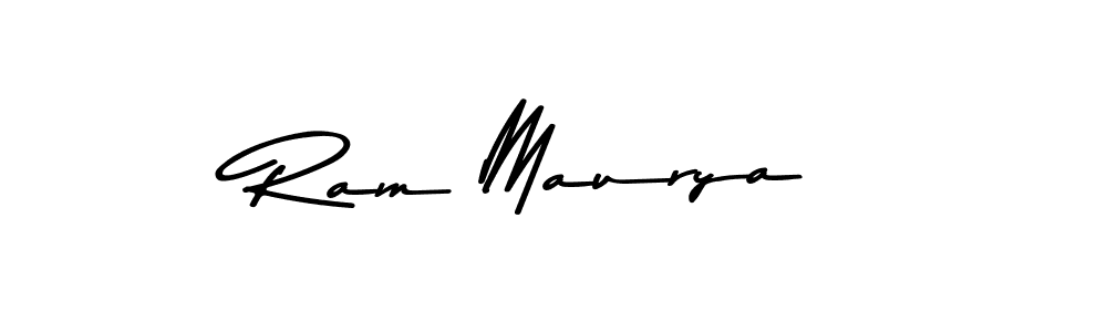 Design your own signature with our free online signature maker. With this signature software, you can create a handwritten (Asem Kandis PERSONAL USE) signature for name Ram Maurya. Ram Maurya signature style 9 images and pictures png