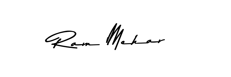 Use a signature maker to create a handwritten signature online. With this signature software, you can design (Asem Kandis PERSONAL USE) your own signature for name Ram Mehar. Ram Mehar signature style 9 images and pictures png