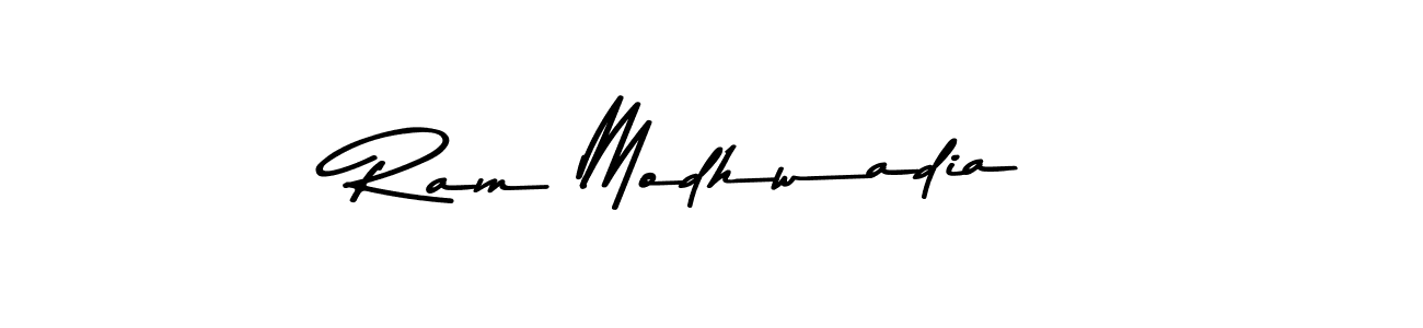 How to make Ram Modhwadia signature? Asem Kandis PERSONAL USE is a professional autograph style. Create handwritten signature for Ram Modhwadia name. Ram Modhwadia signature style 9 images and pictures png