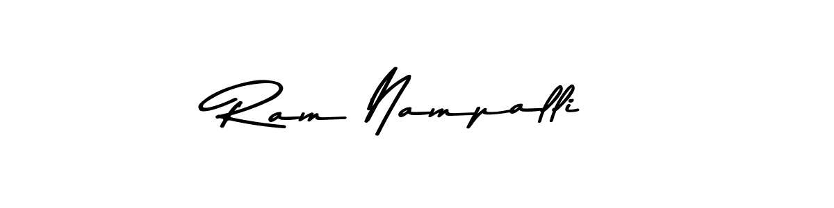 Create a beautiful signature design for name Ram Nampalli. With this signature (Asem Kandis PERSONAL USE) fonts, you can make a handwritten signature for free. Ram Nampalli signature style 9 images and pictures png