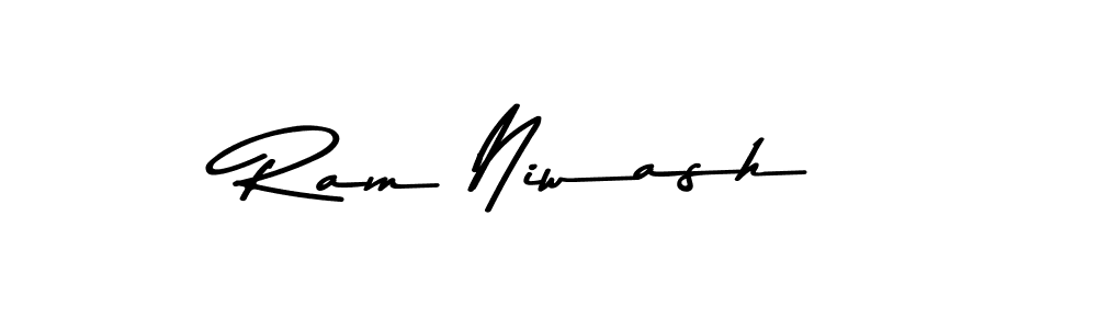 Use a signature maker to create a handwritten signature online. With this signature software, you can design (Asem Kandis PERSONAL USE) your own signature for name Ram Niwash. Ram Niwash signature style 9 images and pictures png