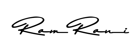 Enhance your business communications with Ram Rani signature in Asem Kandis PERSONAL USE lettering. Clean, modern, and universally compatible. Ram Rani signature style 9 images and pictures png
