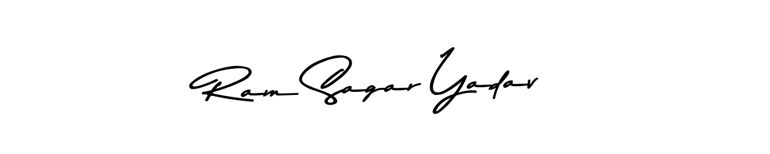 if you are searching for the best signature style for your name Ram Sagar Yadav. so please give up your signature search. here we have designed multiple signature styles  using Asem Kandis PERSONAL USE. Ram Sagar Yadav signature style 9 images and pictures png