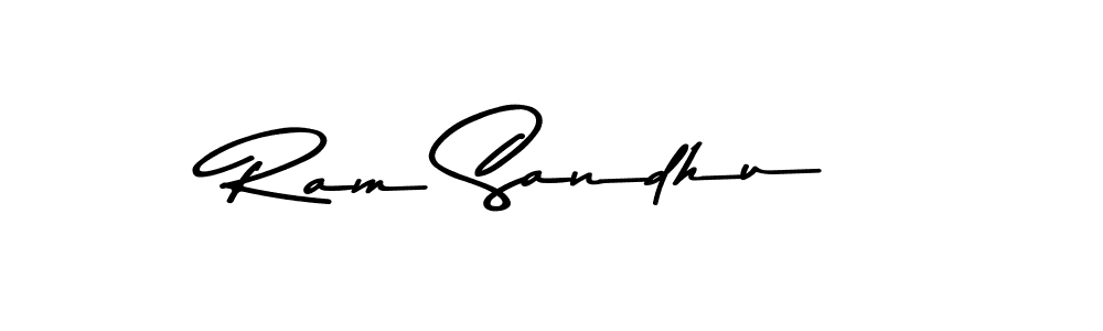 Create a beautiful signature design for name Ram Sandhu. With this signature (Asem Kandis PERSONAL USE) fonts, you can make a handwritten signature for free. Ram Sandhu signature style 9 images and pictures png